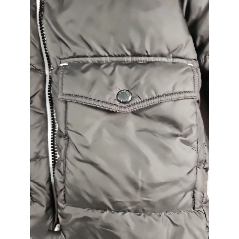 Michael Kors Girls Down Jacket Black Puffer Coat 8 Hooded‎ Full-Zip Lightweight